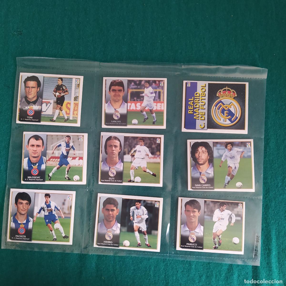 Cromos de Futebol: 9 CROMOS LIGA ESTE 1998 1999 98 99 MADRID ESPA&Ntilde;OL