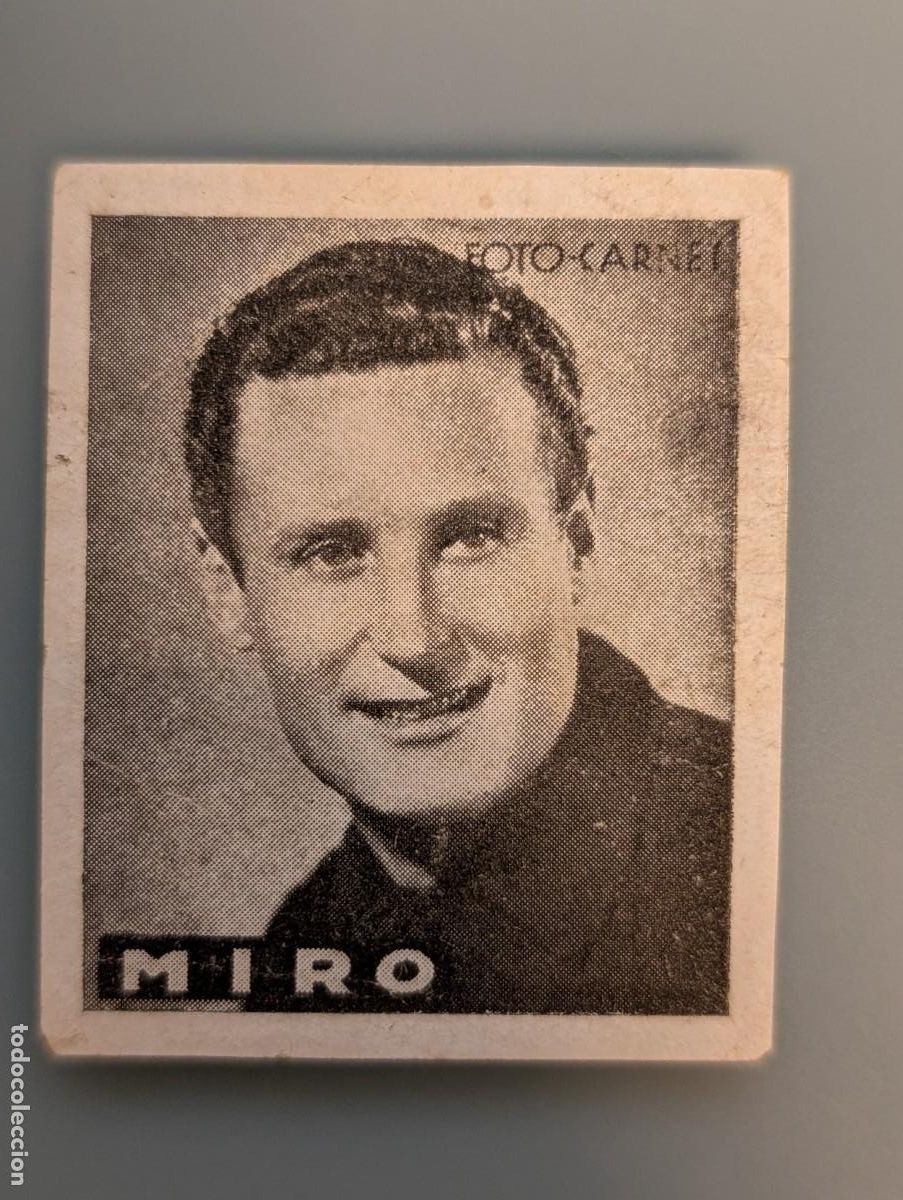 Football Stickers: CROMO MIRO BARCELONA 1942 1943 1942-43 EDIT CISNE LIBRETA DEPORTIVA LIGA FUTBOL NUEVO NUNCA PEG