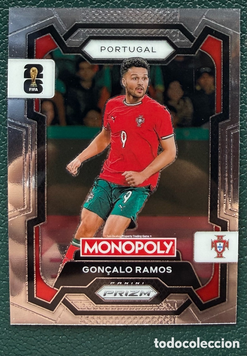 Cromos de F&uacute;tbol: 30 GON&Ccedil;ALO RAMOS PORTUGAL FICHAS ALBUM PANINI FIFA WORLD CUP MUNDIAL 2026 MONOPOLY PRIZM