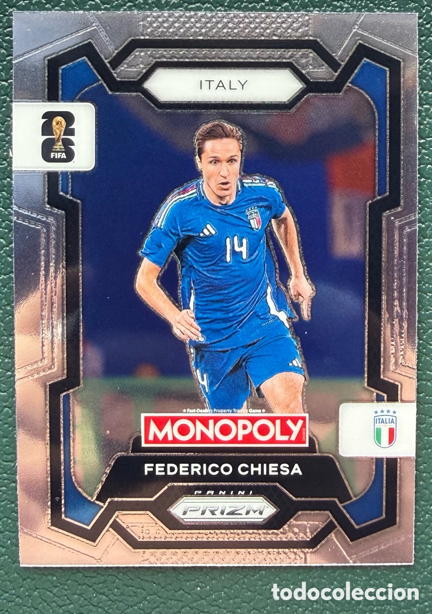 Fu&szlig;ball-Sticker: 35 FEDERICO CHIESA ITALIA FICHAS ALBUM PANINI FIFA WORLD CUP MUNDIAL 2026 MONOPOLY PRIZM