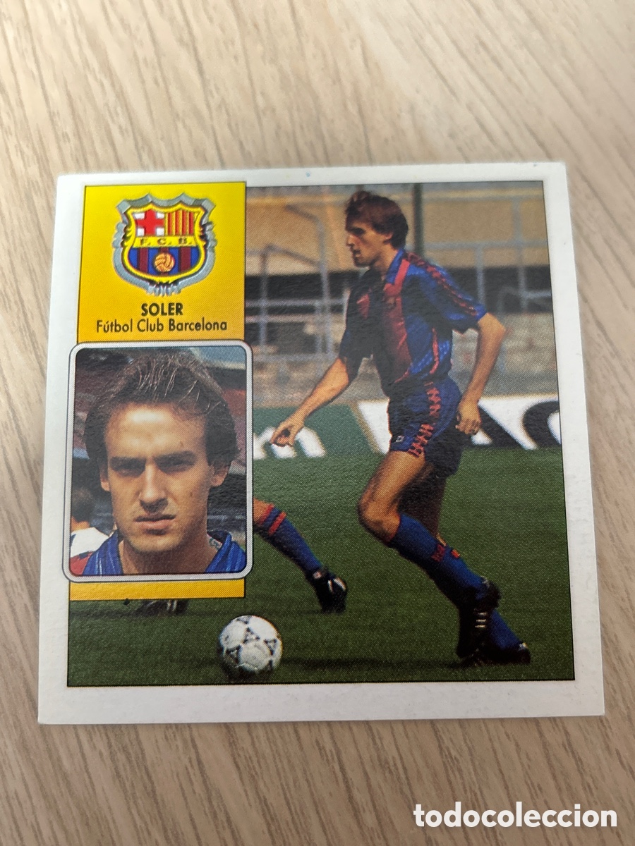 Cromos de F&uacute;tbol: SOLER COLOCA BARCELONA ESTE 1992 1993 92 93 NUNCA PEGADO SIN PEGAR