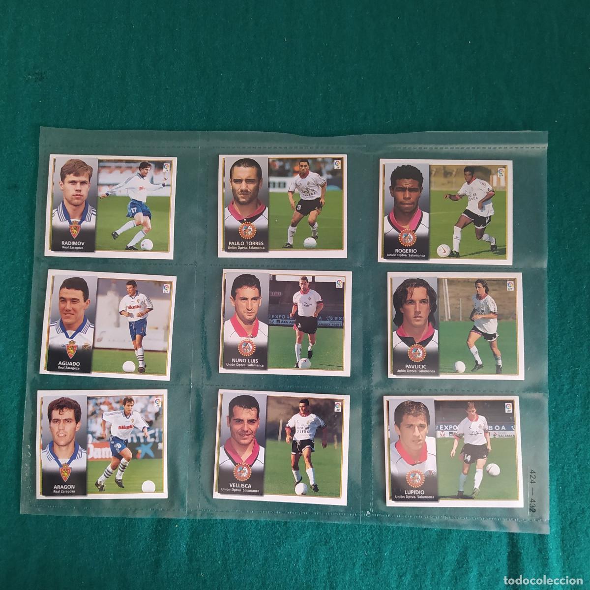 Cromos de Futebol: 9 CROMOS LIGA ESTE 1998 1999 98 99 SALAMANCA ZARAGOZA