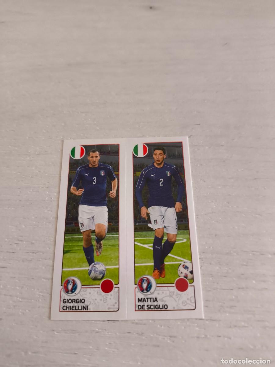 Cromos de F&uacute;tbol: 493 Giorgio Chiellini / Mattia De Sciglio ITALIA PANINI EUROCOPA EURO FRANCIA 2016 NO LIGA ESTE