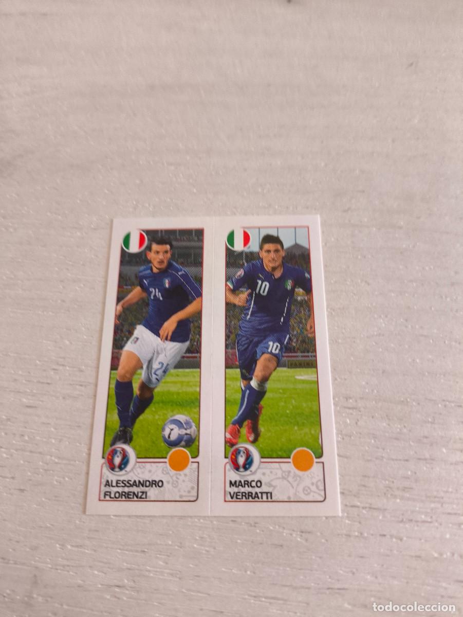 Cromos de F&uacute;tbol: 494 Alessandro Florenzi / Marco Verratti ITALIA PANINI EUROCOPA EURO FRANCIA 2016 NO LIGA ESTE