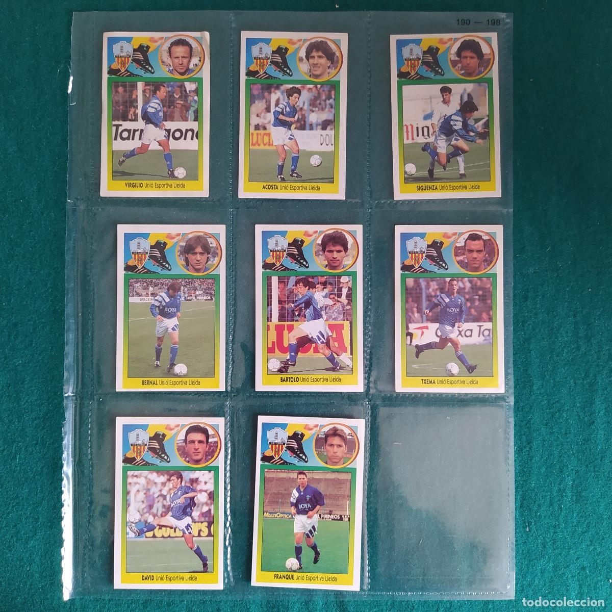 Cromos de Futebol: 8 CROMOS LIGA ESTE 1993 1994 93 94 LLEIDA