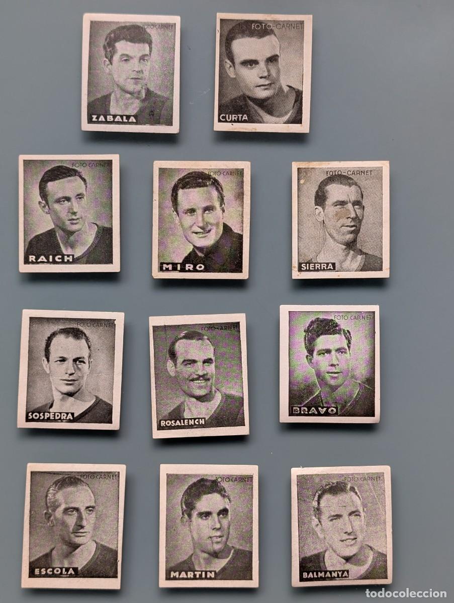 Cromos de F&uacute;tbol: DIFICIL LOTE COMPLETO 11 CROMOS FC BARCELONA LIGA 1942 1943 42/43 LIBRETA DEPORTIVA FUTBOL FOOTBALL