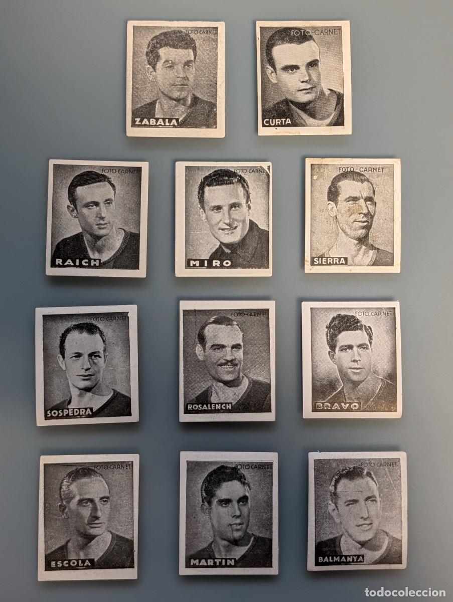 Football Stickers: DIFICIL LOTE COMPLETO 11 CROMOS FC BARCELONA LIGA 1942 1943 42/43 LIBRETA DEPORTIVA FUTBOL FOOTBALL