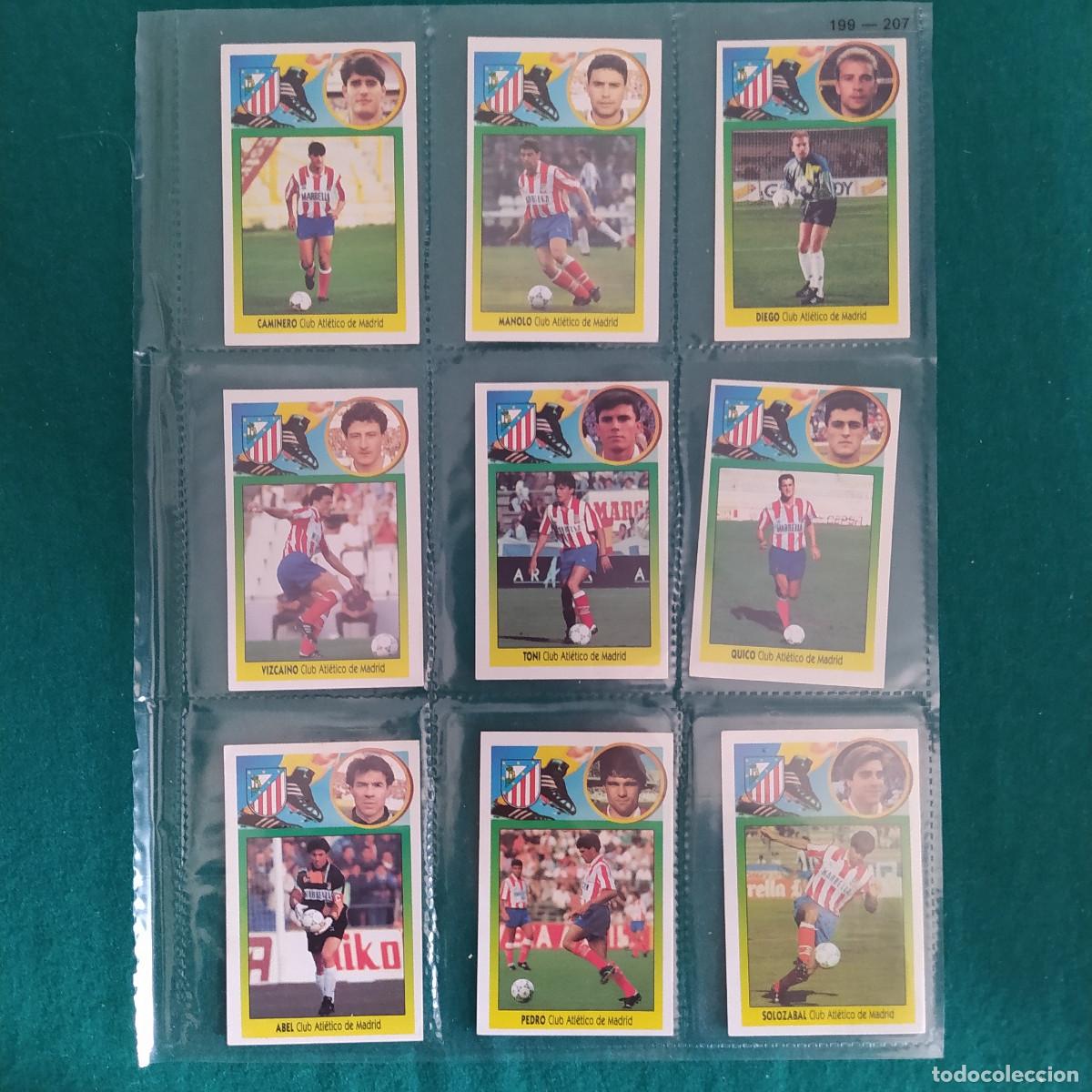 Cromos de Futebol: 9 CROMOS LIGA ESTE 1993 1994 93 94 ATLETICO DE MADRIS