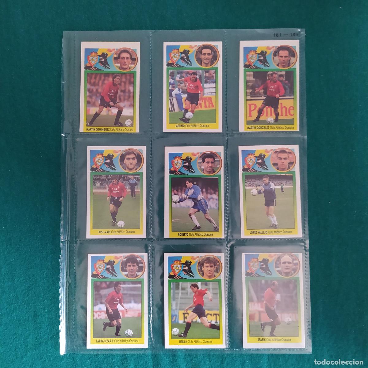 Cromos de Futebol: 9 CROMOS LIGA ESTE 1993 1994 93 94 OSASUNA