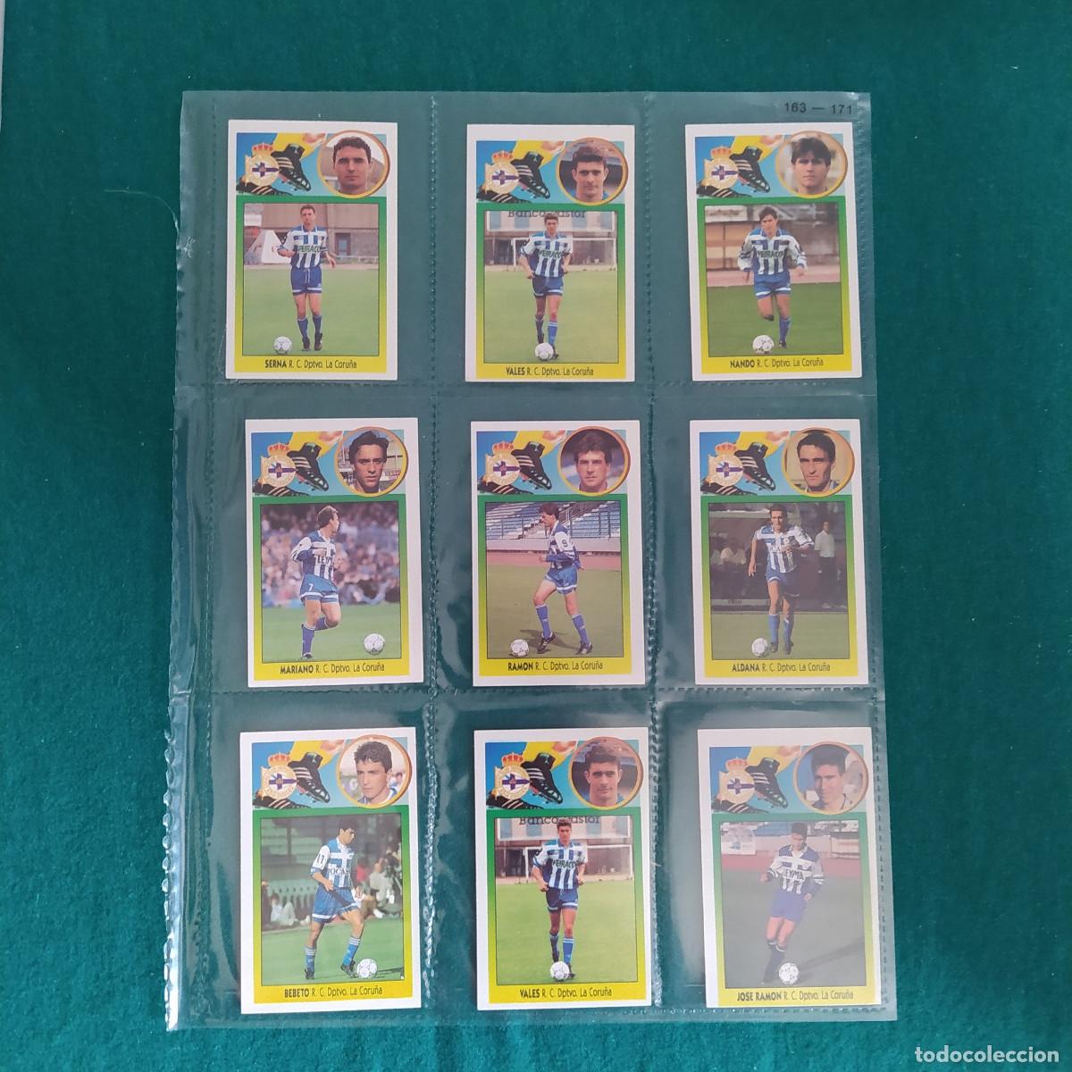 Cromos de Futebol: 9 CROMOS LIGA ESTE 1993 1994 93 94 DEPORTIVO LA CORU&Ntilde;A