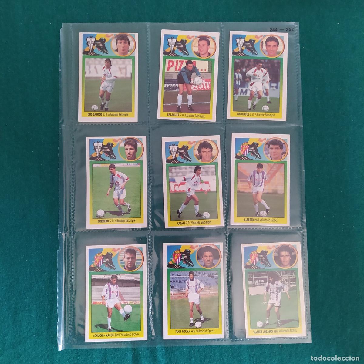 Cromos de Futebol: 9 CROMOS LIGA ESTE 1993 1994 93 94 ALBACETE VALLADOLID