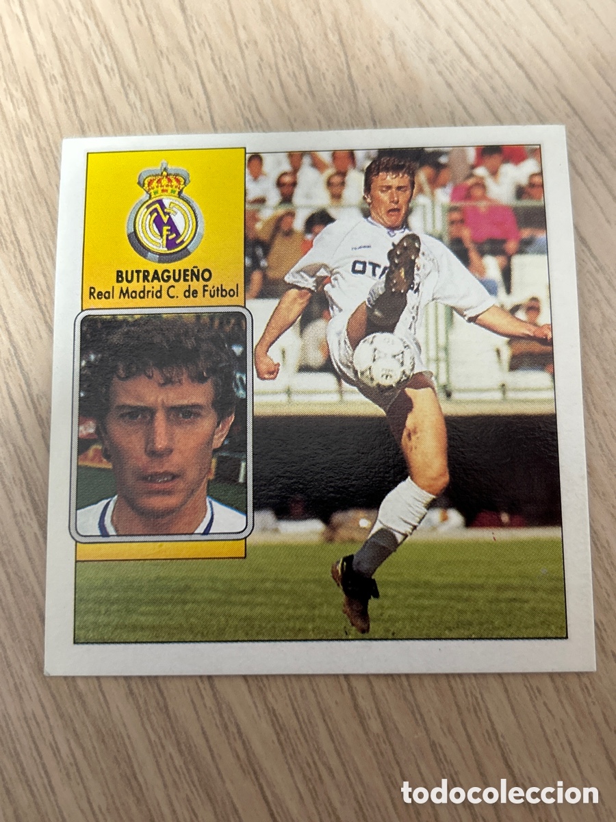 Cromos de F&uacute;tbol: BUTRAGUE&Ntilde;O REAL MADRID LIGA ESTE 1992 1993 92 93 NUNCA PEGADO SIN PEGAR