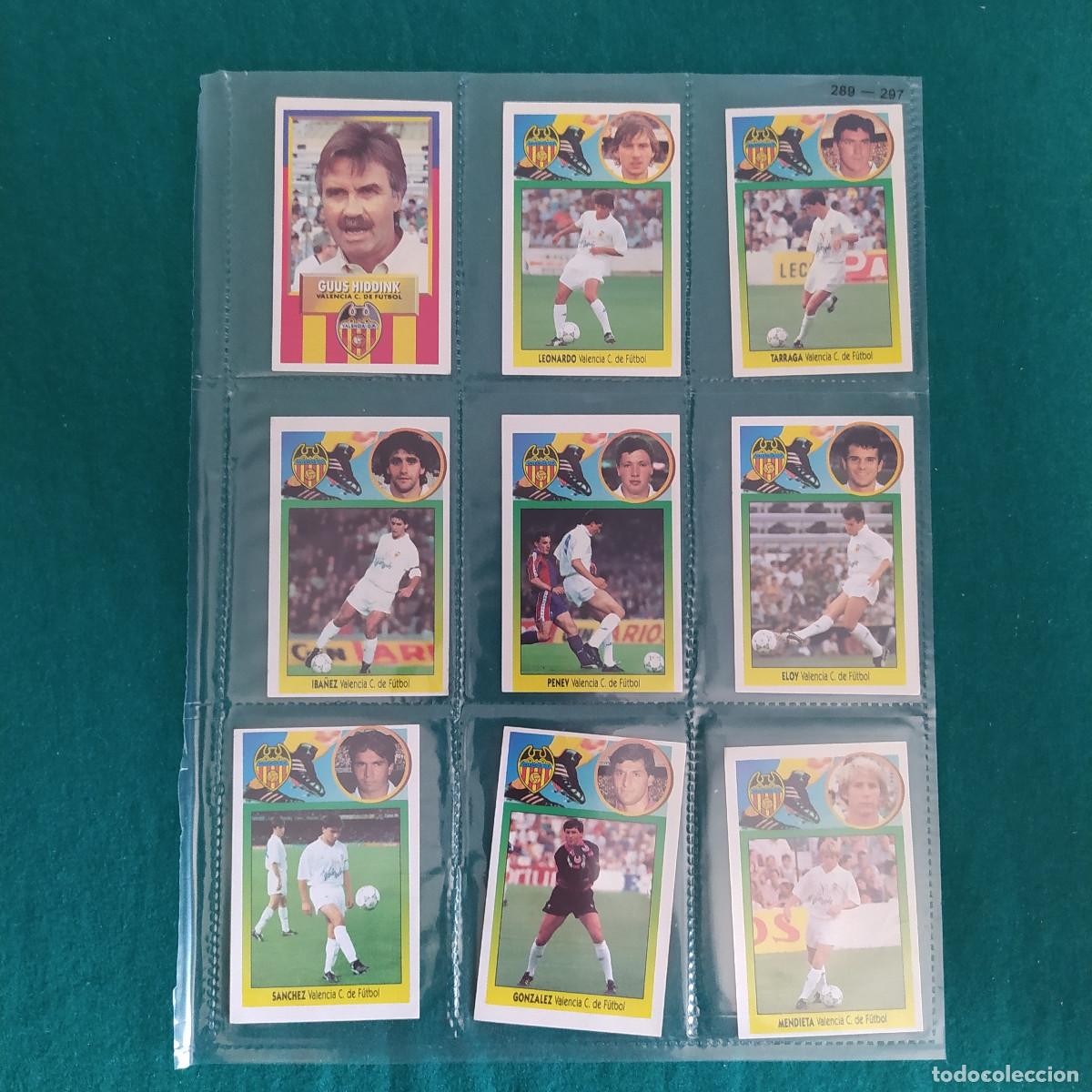 Cromos de Futebol: 9 CROMOS LIGA ESTE 1993 1994 93 94 VALENCIA