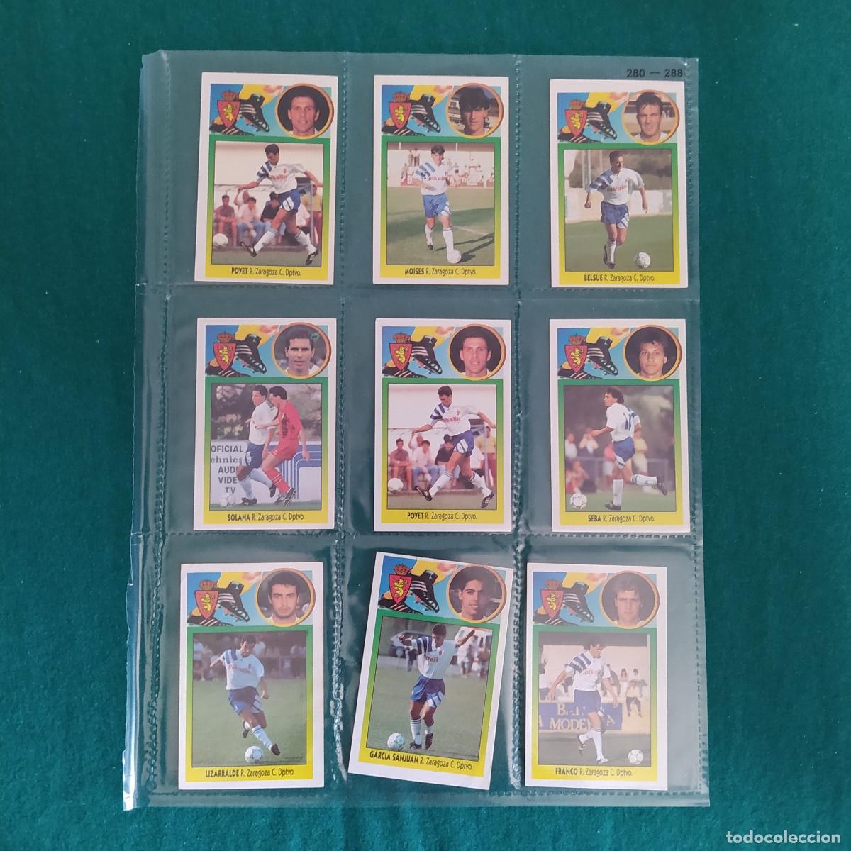 Football Stickers: 9 CROMOS LIGA ESTE 1993 1994 93 94 ZARAGOZA