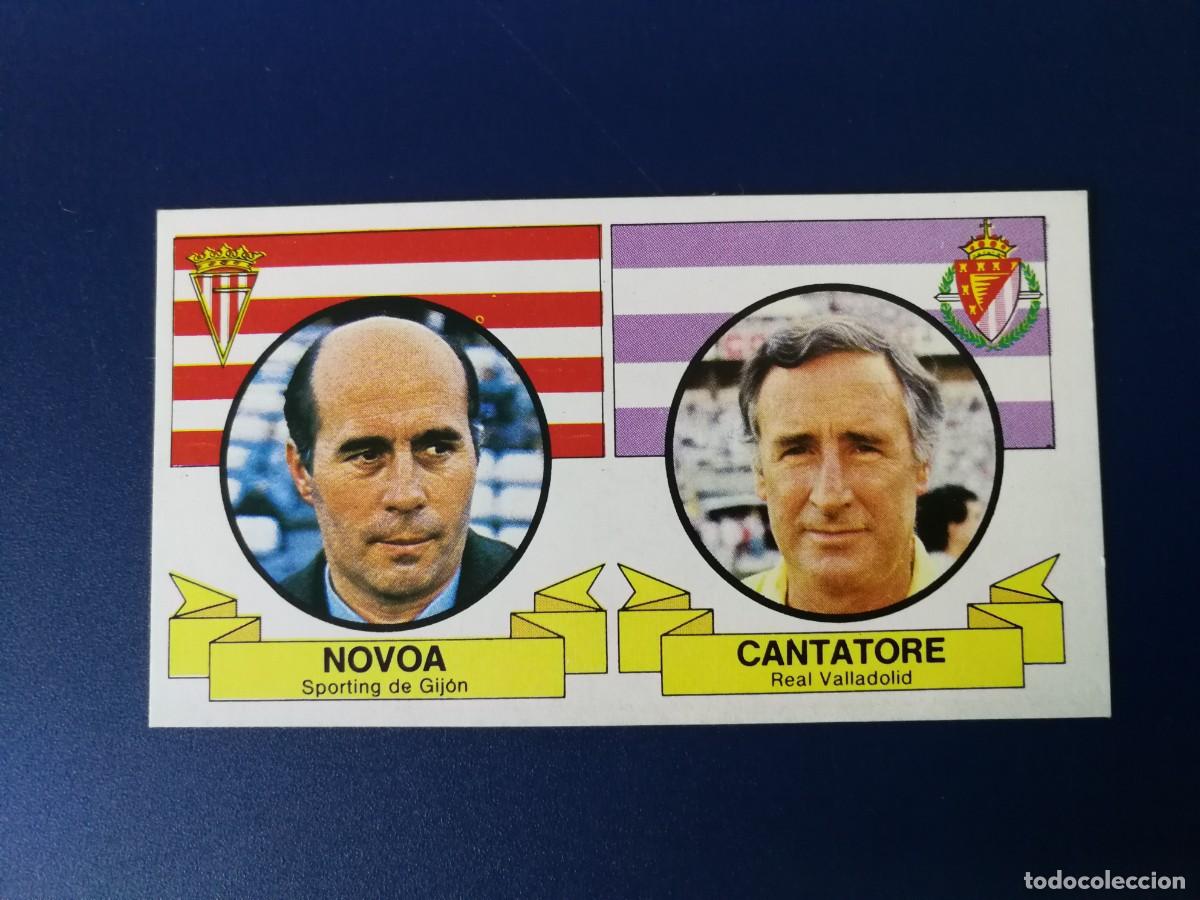 Cromos de Futebol: Novoa/Cantatore versi&oacute;n sin gafas entrenadores , Este 85/86, Editorial Este 1985-86, buen estado