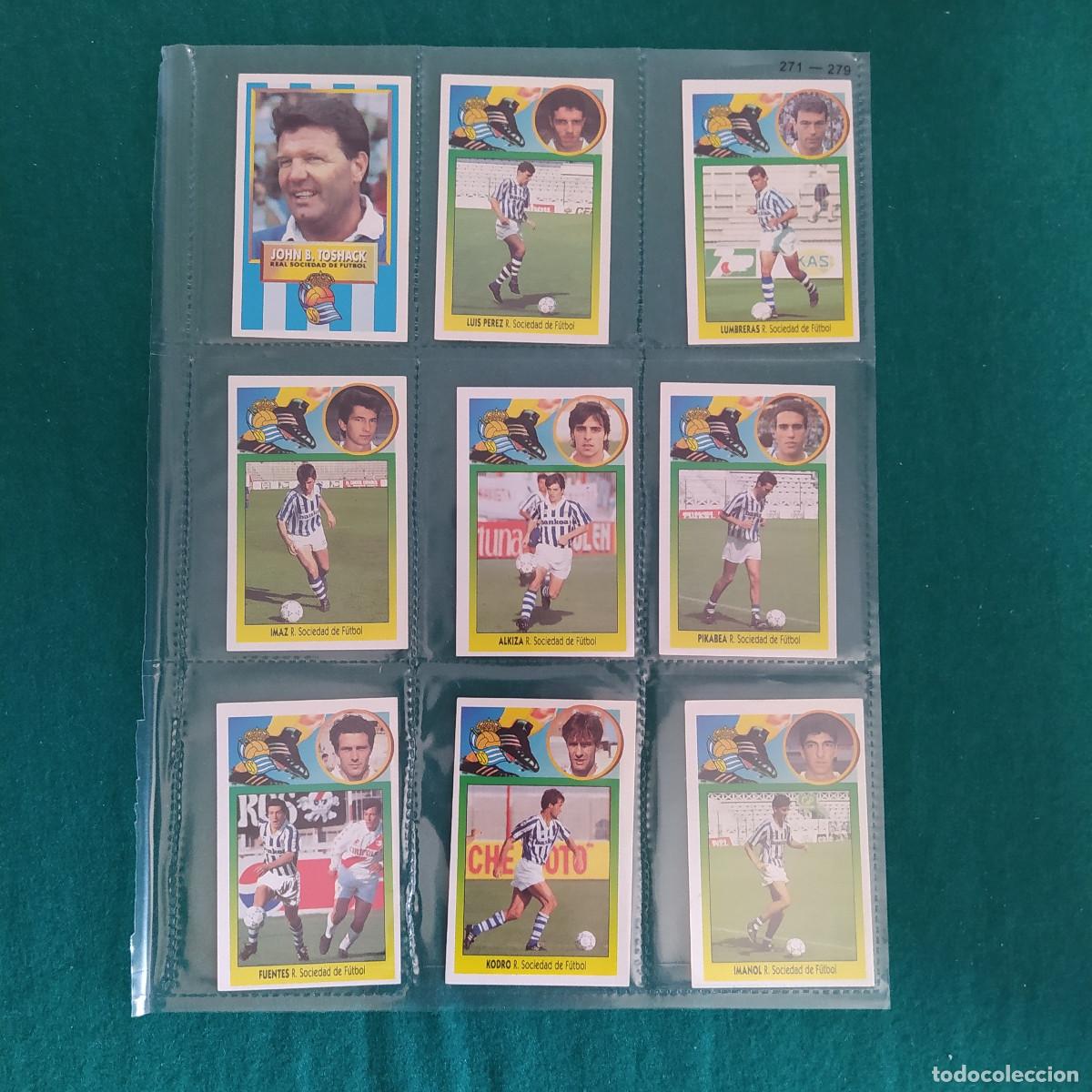 Cromos de F&uacute;tbol: 9 CROMOS LIGA ESTE 1993 1994 93 94 REAL SOCIEDAD