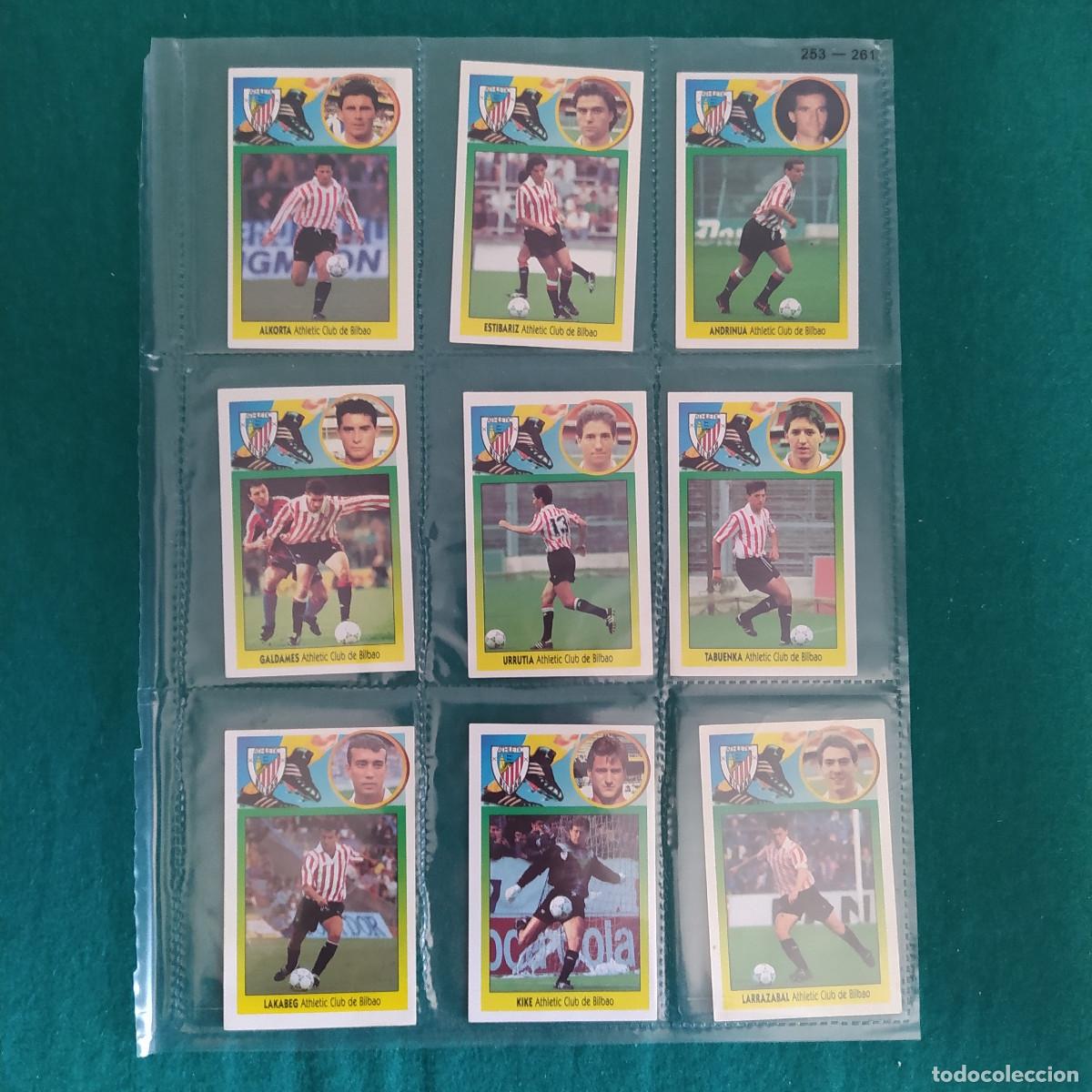 Fu&szlig;ball-Sticker: 9 CROMOS LIGA ESTE 1993 1994 93 94 BILBAO