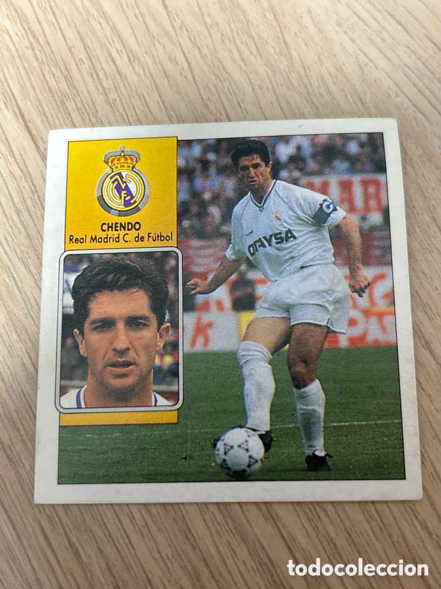 Cromos de F&uacute;tbol: CHENDO REAL MADRID LIGA ESTE 1992/93 92 93 NUNCA PEGADO SIN PEGAR
