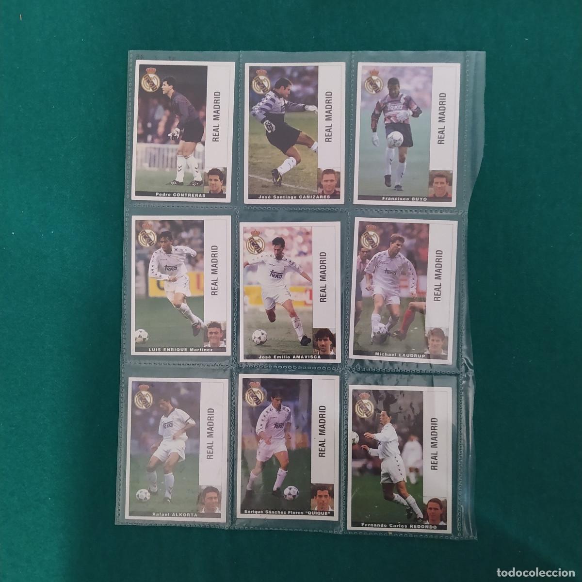 Fu&szlig;ball-Sticker: 9 CROMOS LIGA PANINI 1995 1996 95 96 MADRID
