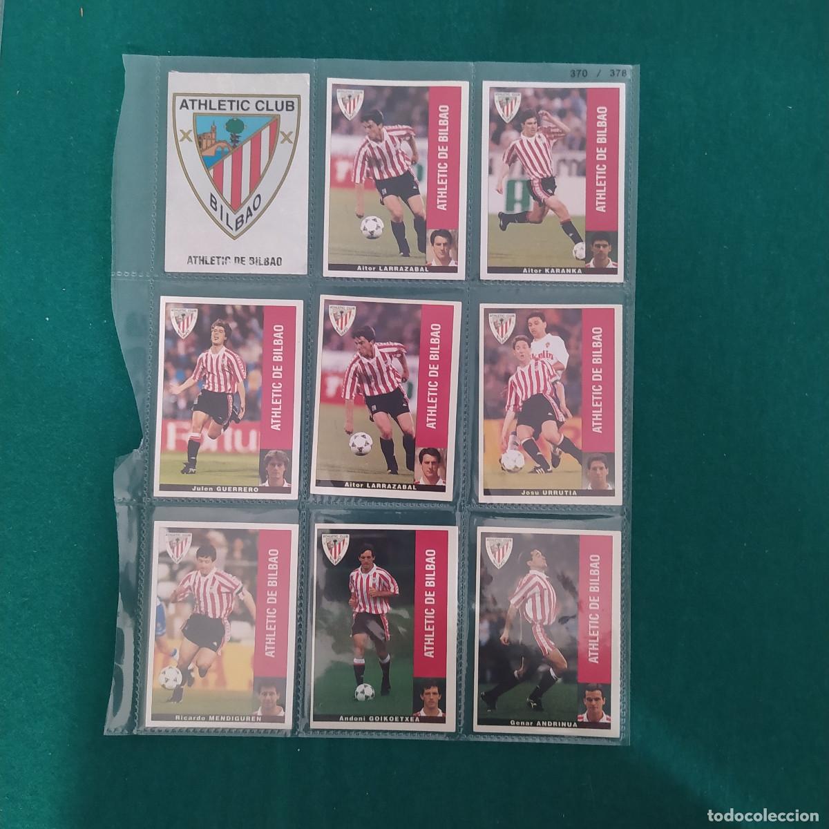 Cromos de F&uacute;tbol: 9 CROMOS LIGA PANINI 1995 1996 95 96 BILBAO