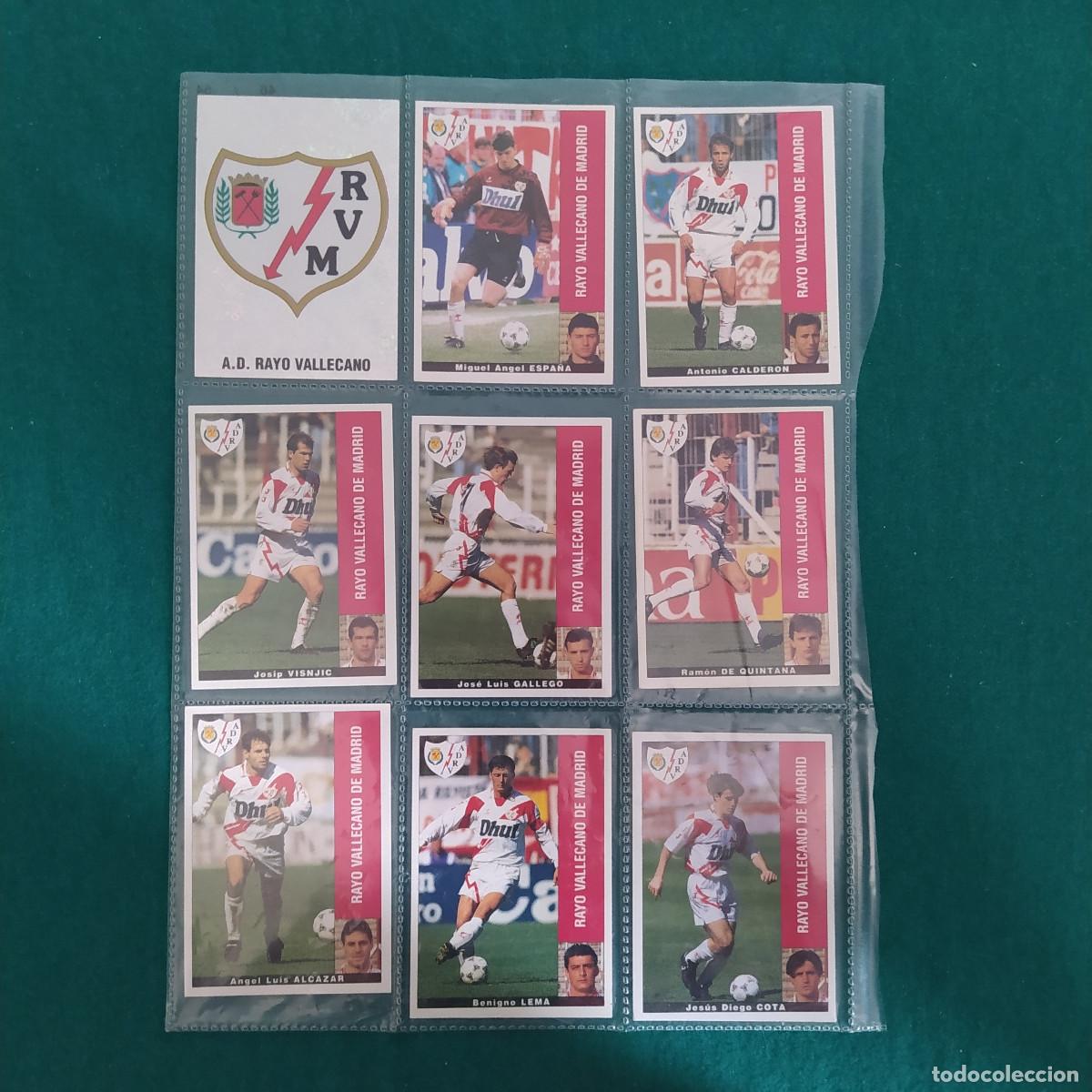 Cromos de F&uacute;tbol: 9 CROMOS LIGA PANINI 1995 1996 95 96 RAYO