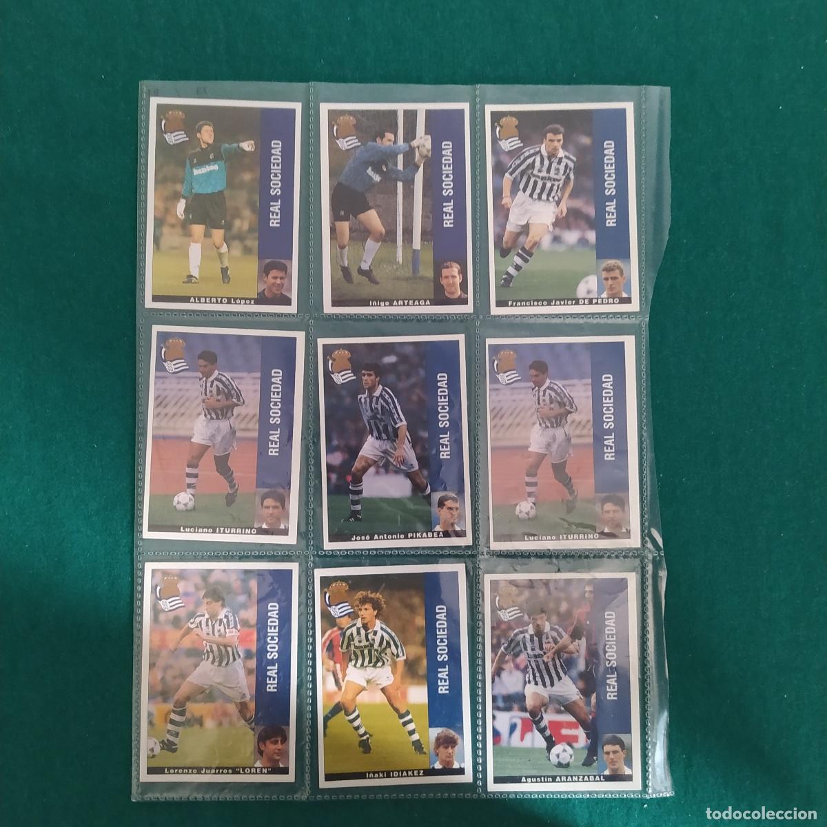 Cromos de F&uacute;tbol: 9 CROMOS LIGA PANINI 1995 1996 95 96 SOCIEDAD