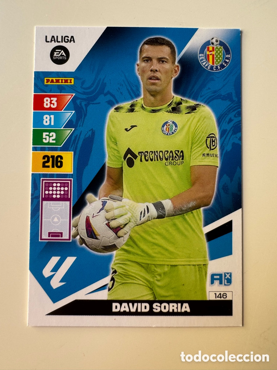 Cromos de F&uacute;tbol: PANINI ADRENALYN XL La Liga 2023 2024 23 24 David Soria Getafe CF N&ordm;146