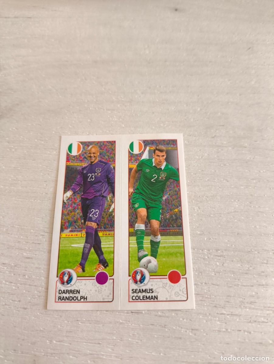 Cromos de F&uacute;tbol: 538 Darren Randolph / Seamus Coleman IRLANDA PANINI EUROCOPA EURO FRANCIA 2016 NO LIGA ESTE