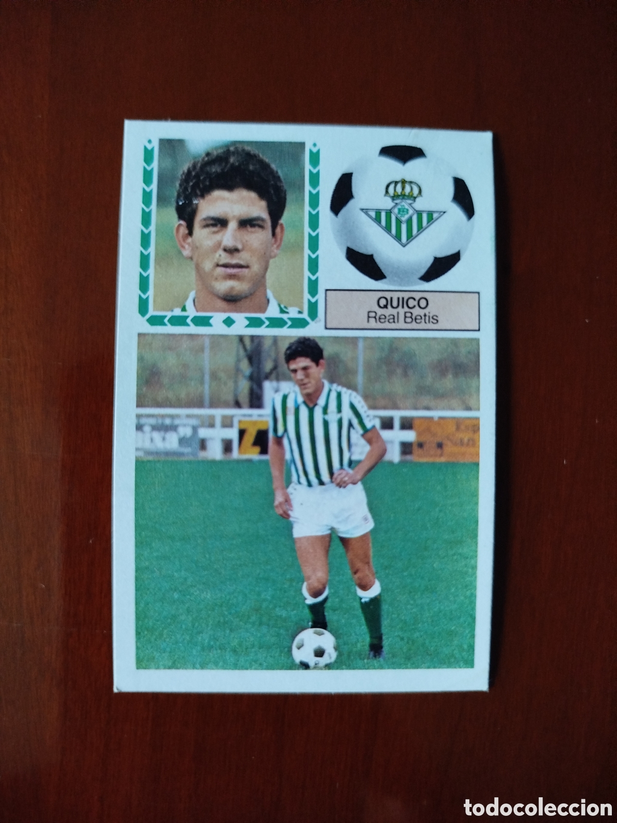 Football Stickers: Liga Este 1983/84,Real Betis.Quico (COLOCA RECUPERADO).