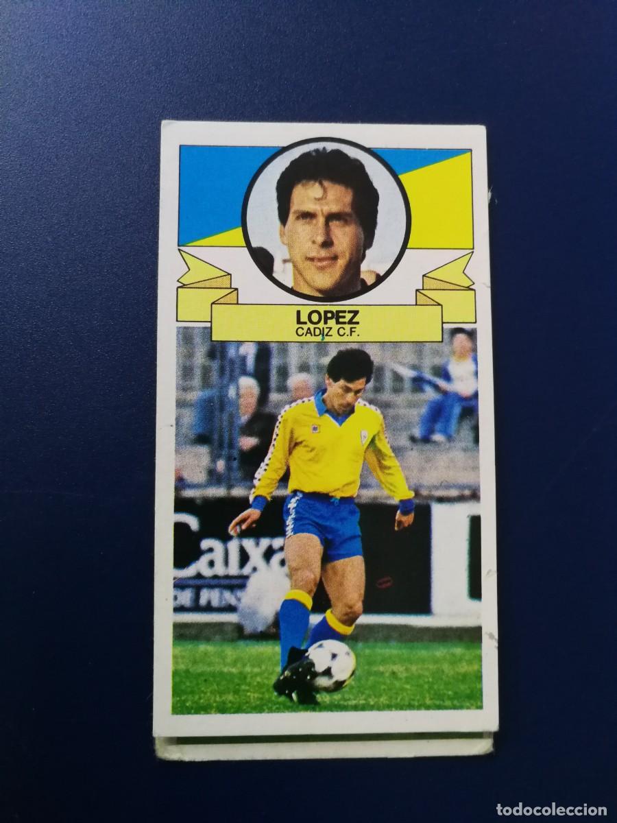 Football Stickers: L&oacute;pez+Vilches Baja C&aacute;diz CF, Editorial Este 1985-86, ver fotos