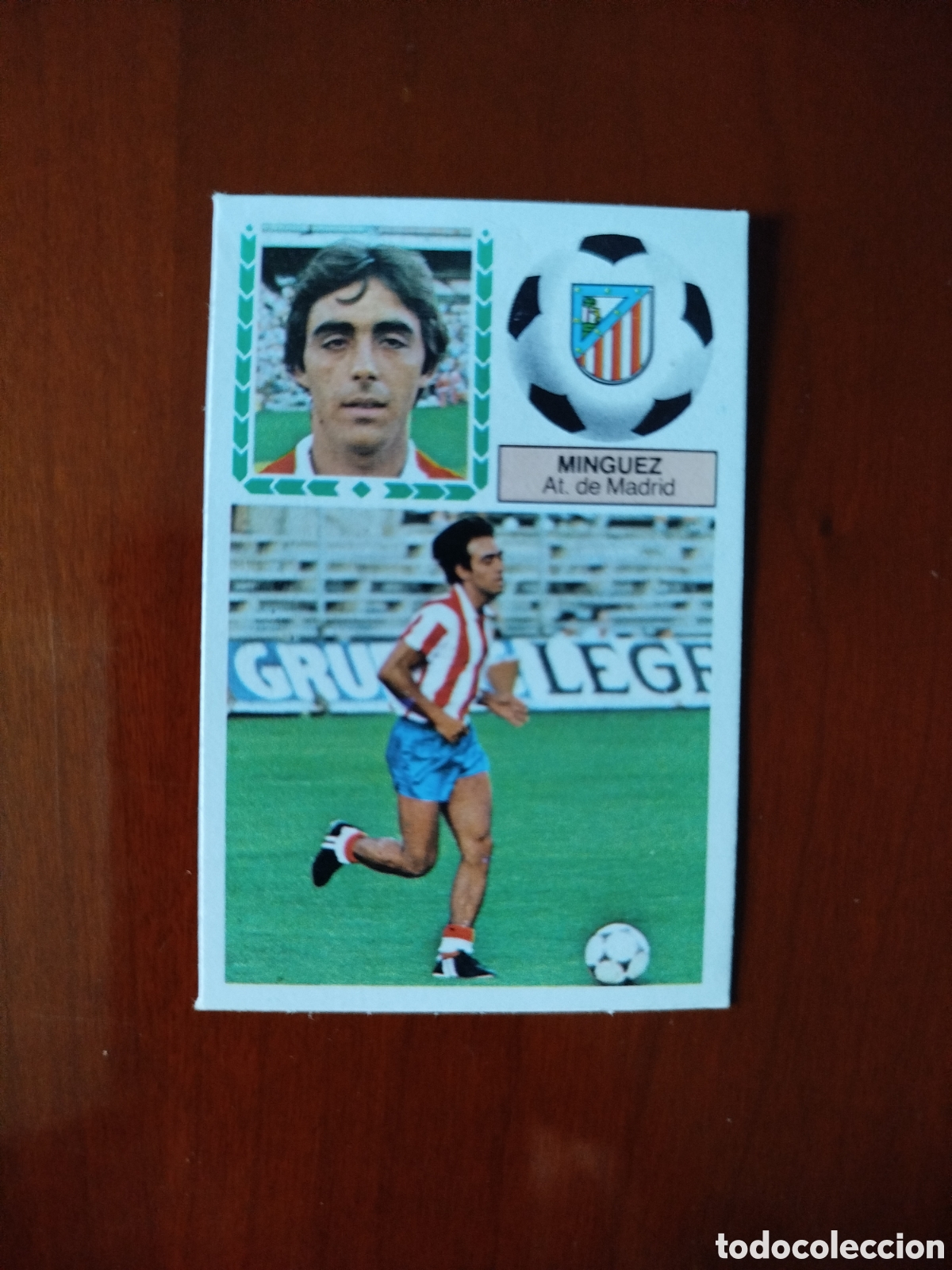 Cromos de F&uacute;tbol: Liga Este 1983/84.At de Madrid.Minguez (COLOCA RECUPERADO).