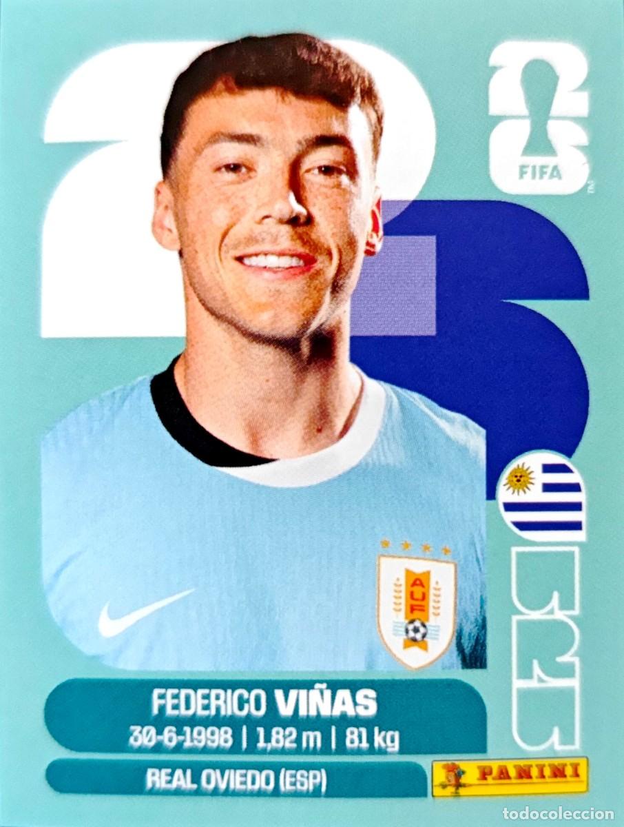 Cromos de F&uacute;tbol: URU 18 URU18 Federico Vi&ntilde;as - Uruguay - PANINI Fifa World Cup 2026 - Sticker