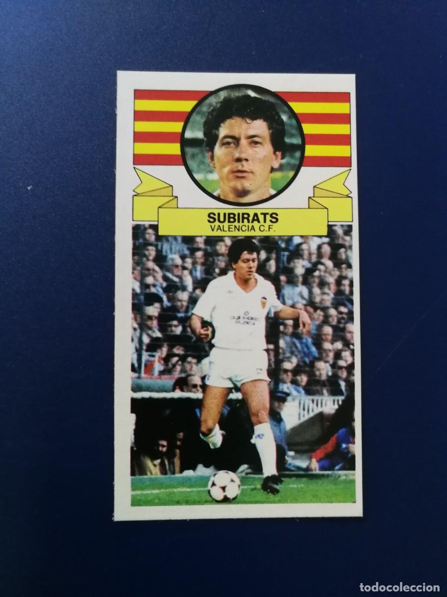 Cartes &agrave; collectionner de Football: Subirats Valencia CF Baja, Editorial Este 1985-86, liga 85/86 buen estado