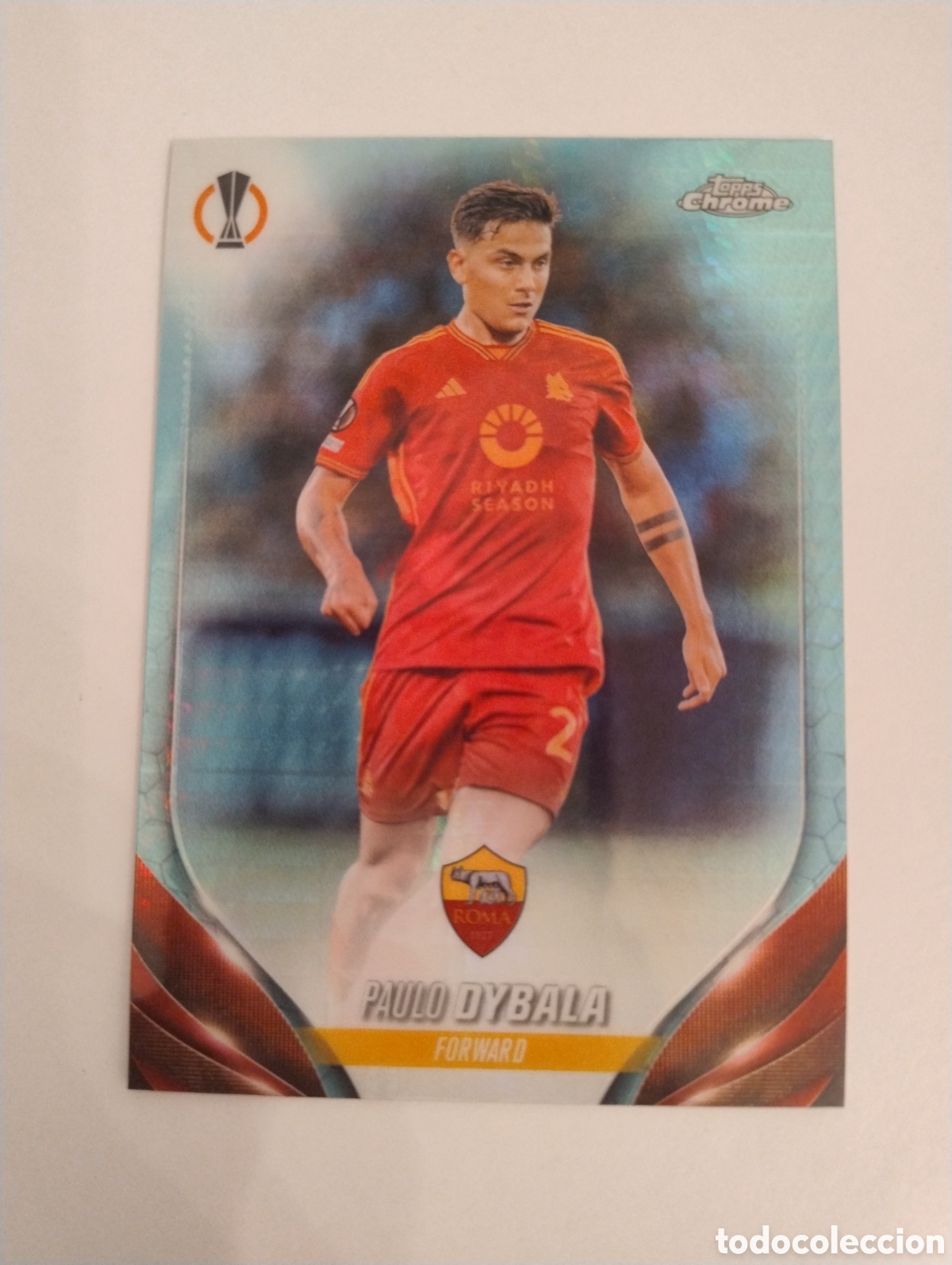 Cromos de F&uacute;tbol: 128 - Dybala - Roma - Topps Chrome 2024 Paralela