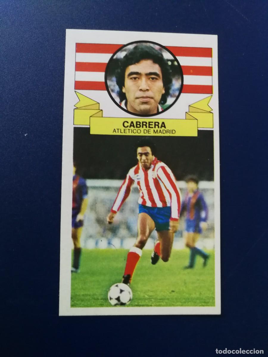 Cromos de F&uacute;tbol: Cabrera At de Madrid Baja, Editorial Este 1985-86, liga 85/86 ver fotos