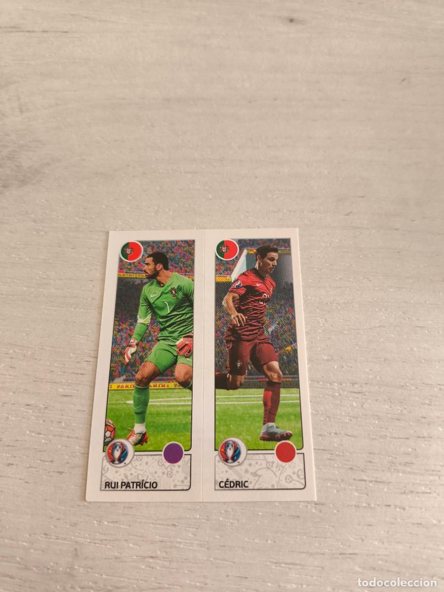 Cartes &agrave; collectionner de Football: 598 Rui Patr&iacute;cio / C&eacute;dric Soares PORTUGAL PANINI EUROCOPA EURO FRANCIA 2016 NO LIGA ESTE