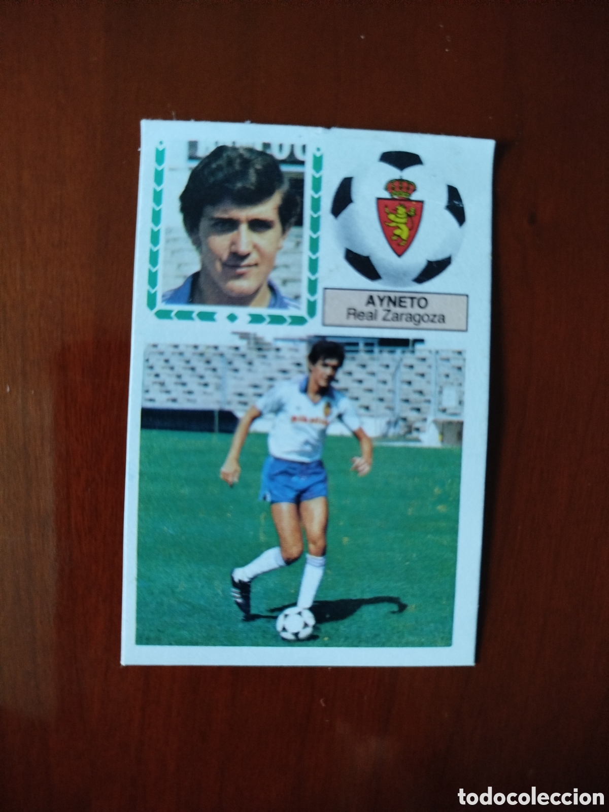 Cromos de F&uacute;tbol: Liga Este 1983/84.R.Zaragoza.Ayneto (COLOCA RECUPERADO).