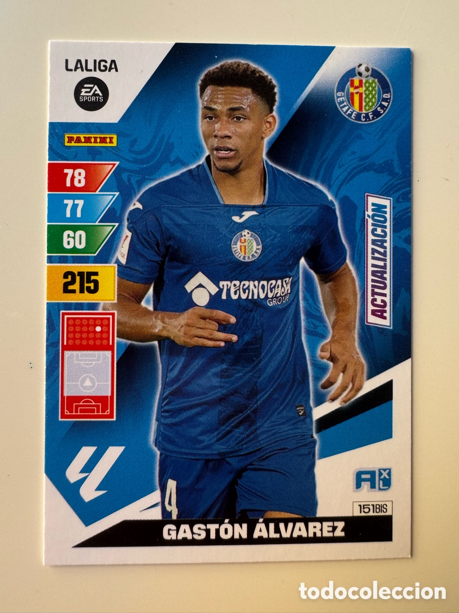 Football Stickers: PANINI ADRENALYN XL La Liga 2023 2024 23 24 ACTUALIZACI&Oacute;N Gast&oacute;n &Aacute;lvarez Getafe CF N&ordm;151 BIS