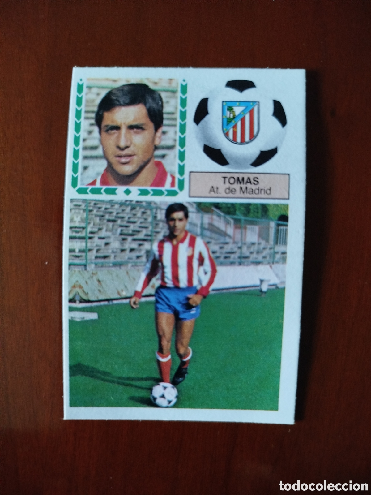 Cromos de F&uacute;tbol: Liga Este 1983/84.At.de Madrid.Tomas (FICHAJE N&deg;3.RECUPERADO).