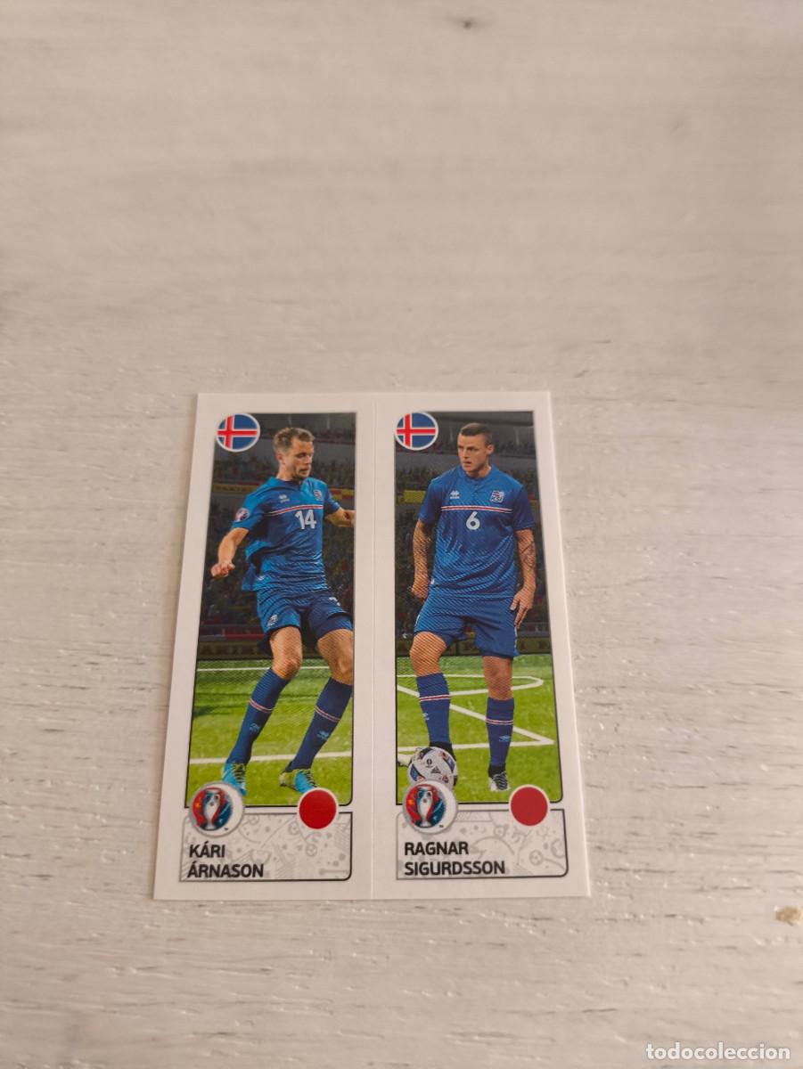 Cartes &agrave; collectionner de Football: 605 K&aacute;ri &Aacute;rnason / Ragnar Sigurdsson ISLANDIA PANINI EUROCOPA EURO FRANCIA 2016 NO LIGA ESTE