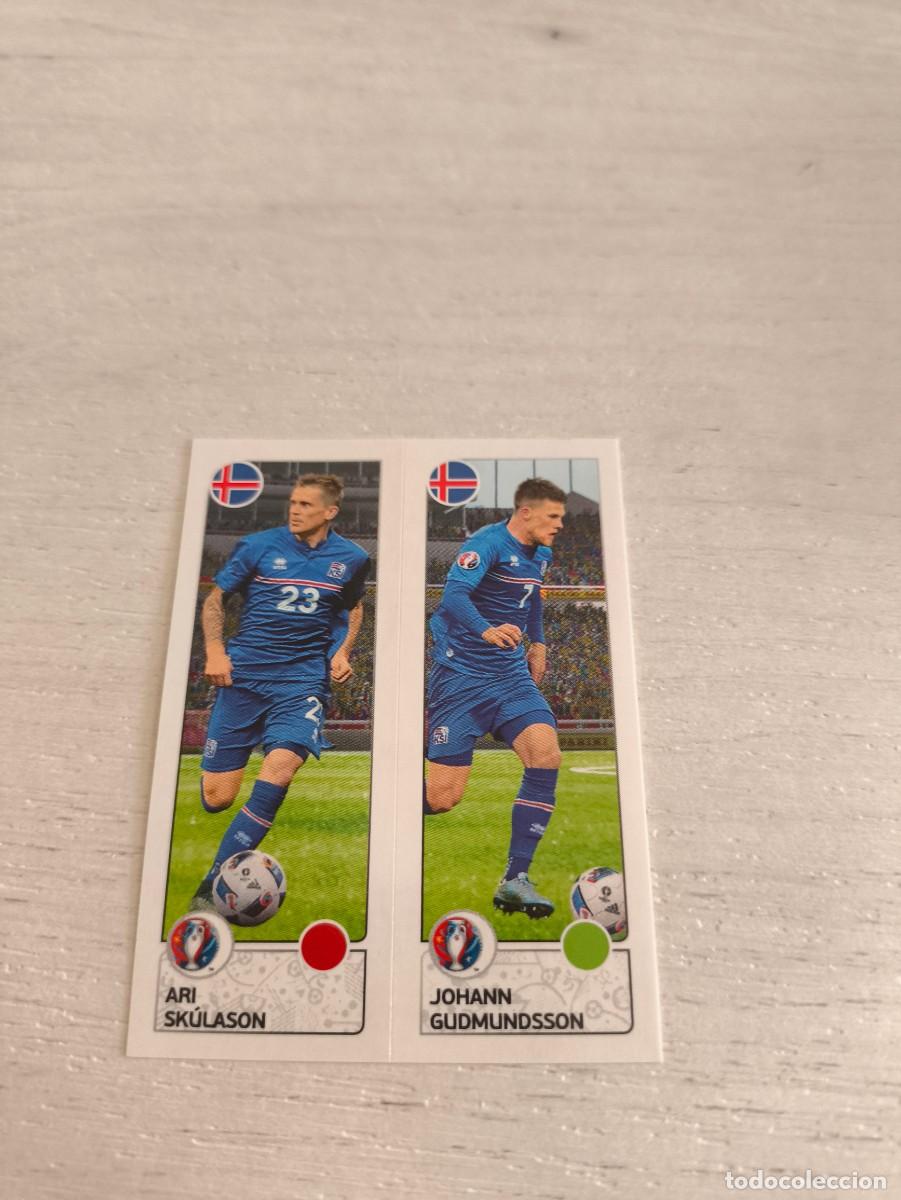 Cromos de F&uacute;tbol: 606 Ari Sk&uacute;lason / Johann Gudmundsson ISLANDIA PANINI EUROCOPA EURO FRANCIA 2016 NO LIGA ESTE