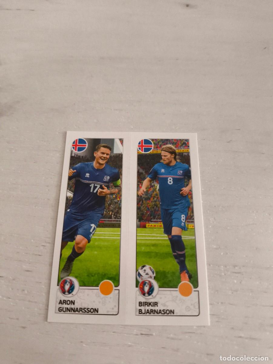 Cromos de F&uacute;tbol: 607 Aron Gunnarsson / Birkir Bjarnason ISLANDIA PANINI EUROCOPA EURO FRANCIA 2016 NO LIGA ESTE