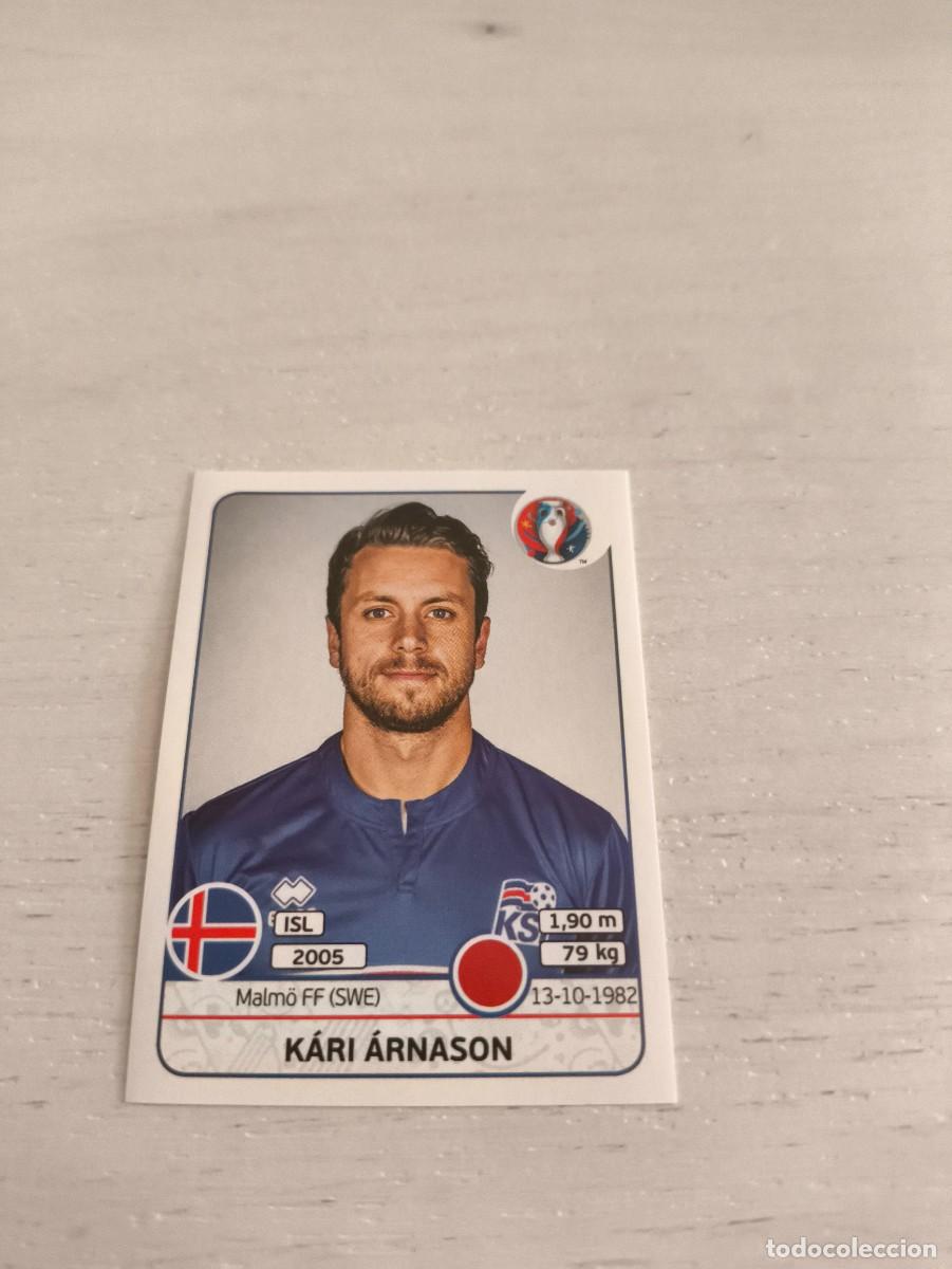 Cromos de F&uacute;tbol: 615 K&aacute;ri &Aacute;rnason ISLANDIA PANINI EUROCOPA EURO FRANCIA 2016 NO LIGA ESTE