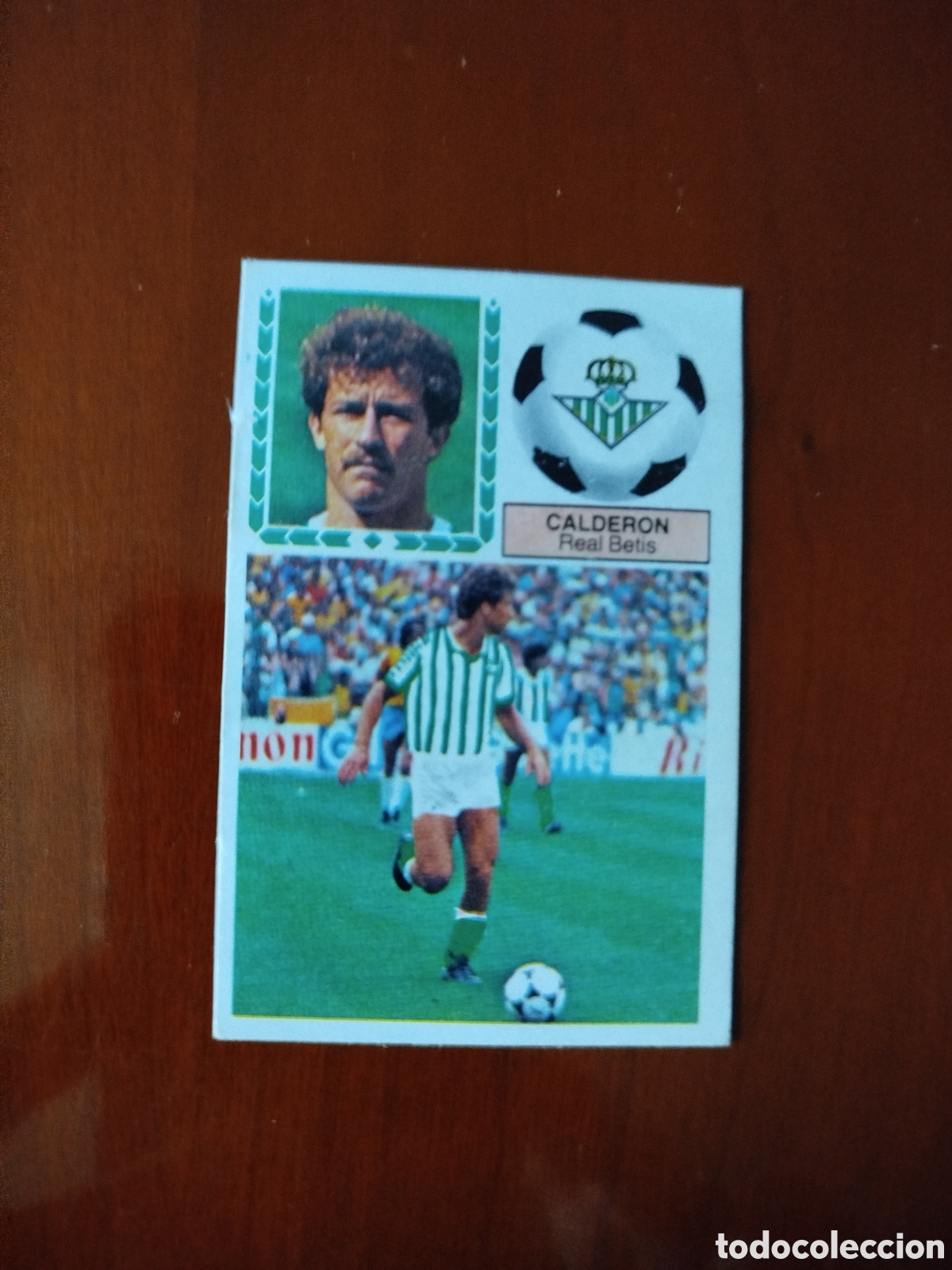 Figurine di Calcio: Liga Este 1983/84.Real Betis.Calderon (FICHAJE N&deg;28.RECUPERADO).