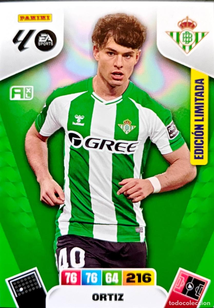 Cromos de F&uacute;tbol: Ortiz - Real Betis B - EDICION LIMITADA - PANINI ADRENALYN La Liga 2025 2026 25 26
