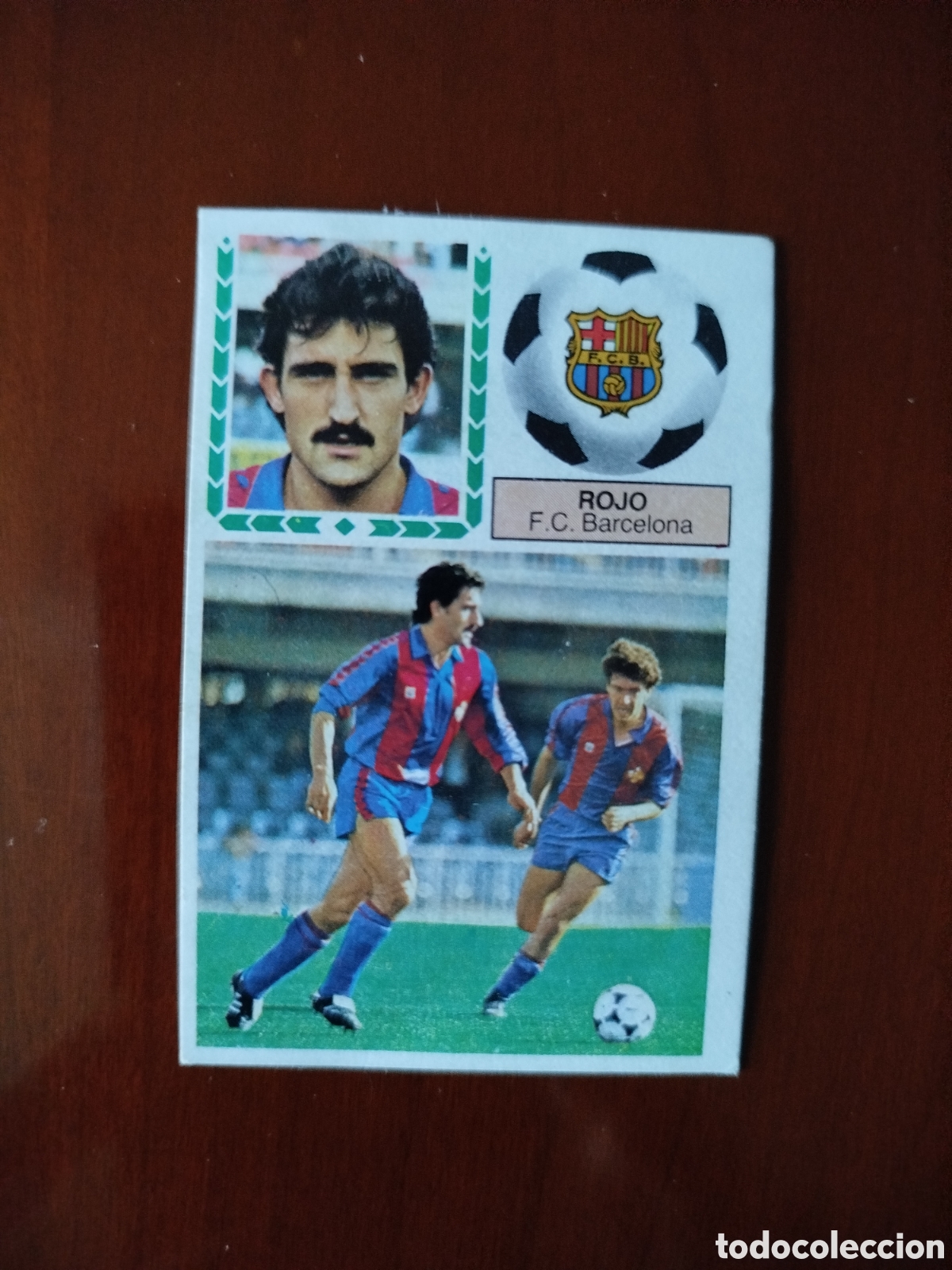 Figurine di Calcio: Liga Este 1983/84.F.C.Barcelona.Rojo (FICHAJE N&deg;40.RECUPERADO).