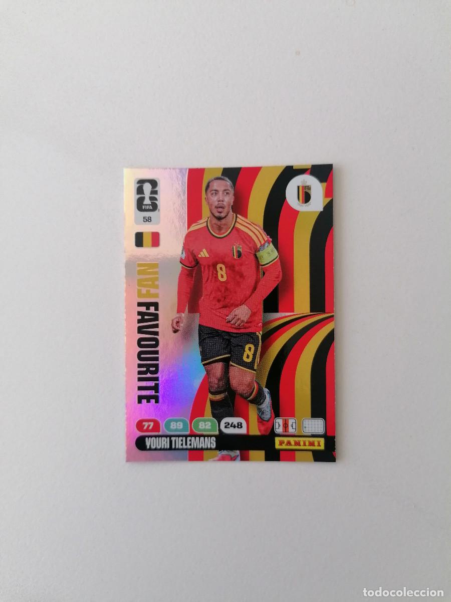 Cromos de F&uacute;tbol: 58 TIELEMANS Fan Favourite World Cup 2026 Adrenalyn XL Panini