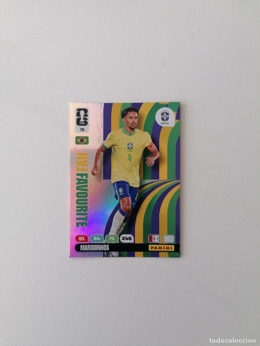 Cromos de F&uacute;tbol: 70 MARQUINHOS Fan Favourite World Cup 2026 Adrenalyn XL Panini
