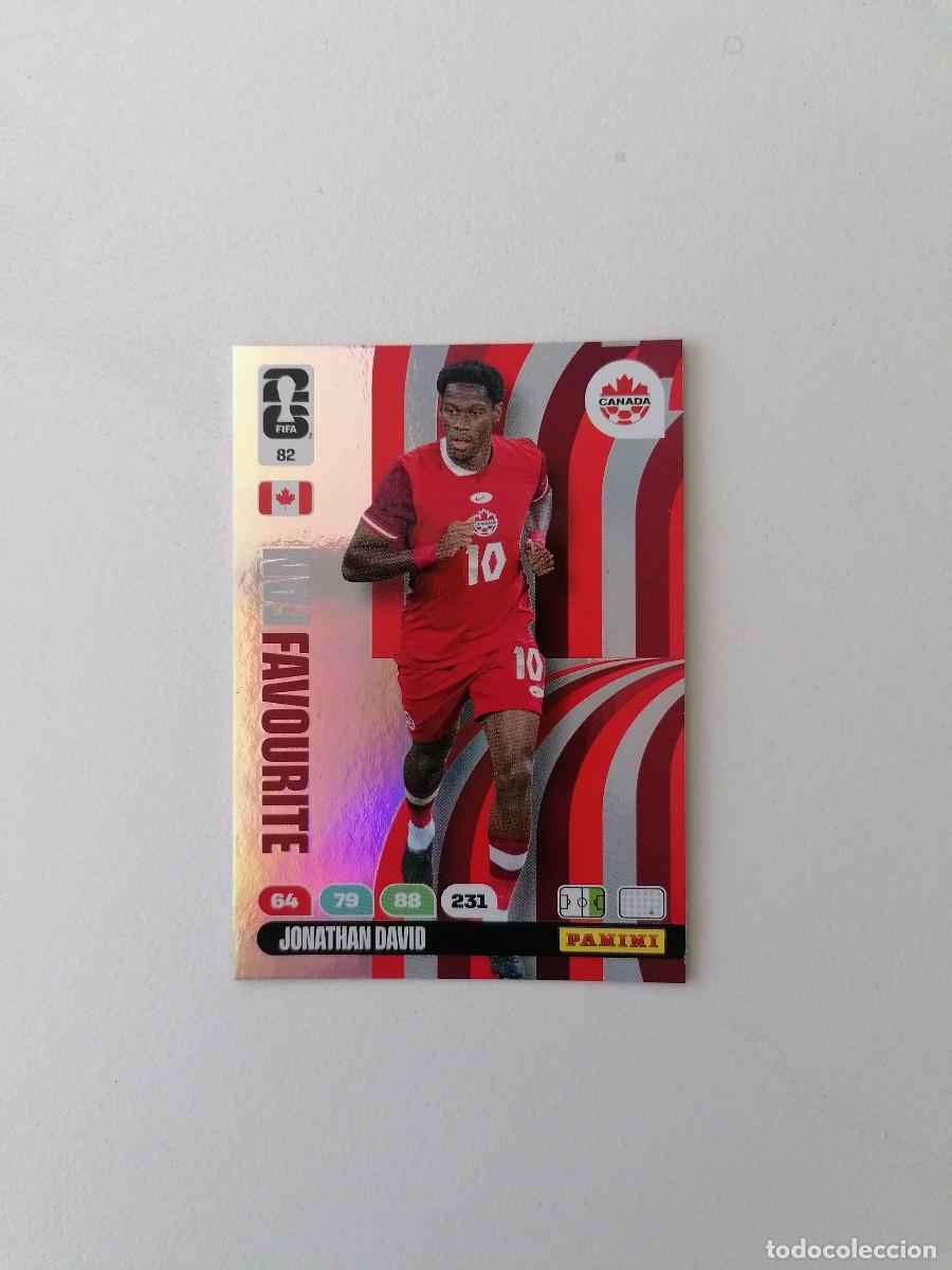 Cromos de F&uacute;tbol: 82 JONATHAN DAVID Fan Favourite World Cup 2026 Adrenalyn XL Panini