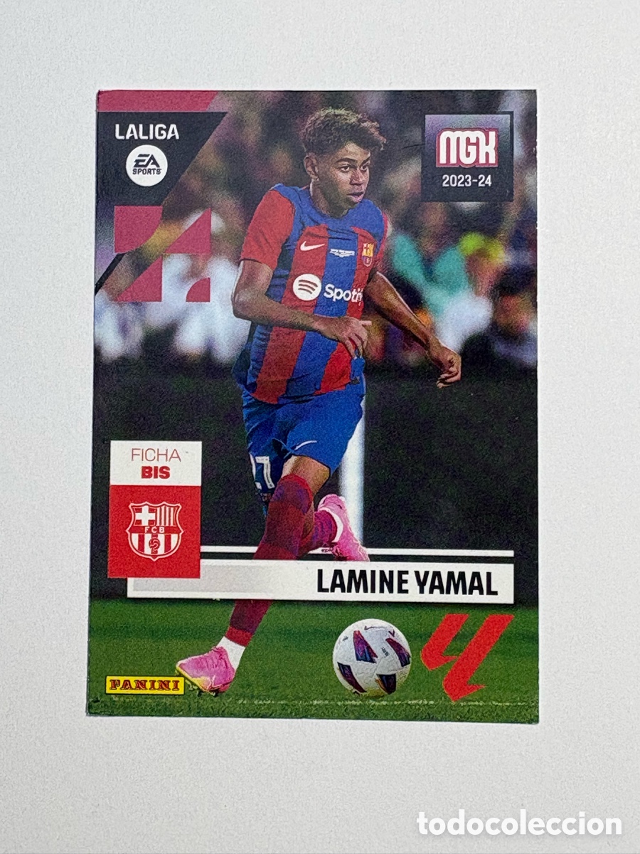 Cromos de F&uacute;tbol: Rookie Lamine Yamal #108BIS 108 bis FC Barcelona Panini Megacracks 2023 2024 23 24